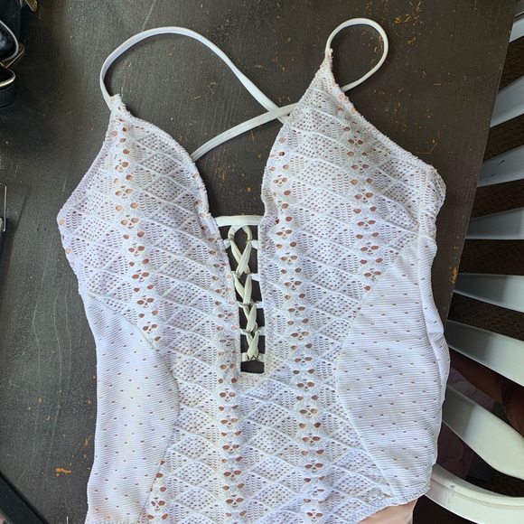 White One-Piece Bikini - Picture 2 of 5